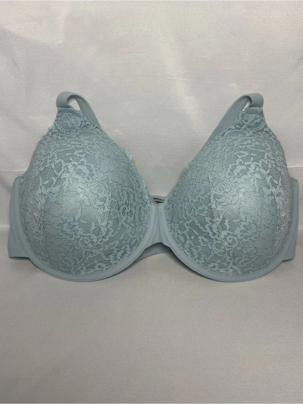 Skims Lace Underwire Bra 40D Blue Racerback - Picture 3 of 9
